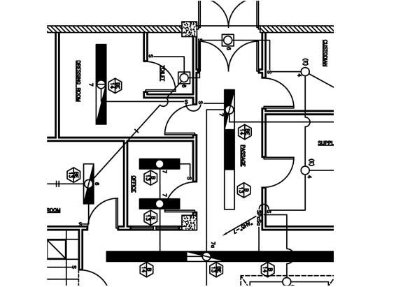 900 Square Feet House Electrical Layout Plan - Cadbull